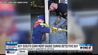Boys scouts earn merit badge during Jasper County Sheriff’s Office ‘Detective for a Day’