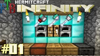 Minecraft Mods - FTB Infinity Ep. 01 - Epic Start !!! ( HermitCraft Modded Minecraft )