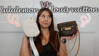 REVIEW\u0026Comparison: Louis Vuitton Mini bumbag vs Lululemon Everywhere Belt Bag