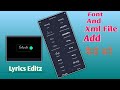 How To Font And Xml File Add In Alight Motion 😱 | Telegram