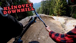 DOWNHILL NA KLÍNOVCI - JEDNA KOMPLETNÍ JÍZDA