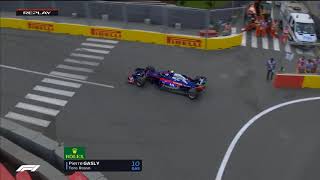 2018 Formula 1 | Baku | Gasly - Dangerous situation