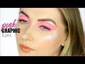 PINK GRAPHIC CUT CREASE & LINER TUTORIAL! 💗| shivonmakeupbiz