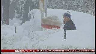 Extreme weather 2019 - Heavy snow (Germany & Austrian Alps) - BBC News - 8th January 2019