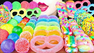 【ASMR】【咀嚼音 】RAINBOW DESSERTS🌈 MUKBANG 먹방 食べる音 EATING SOUNDS NO TALKING