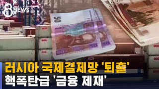 국제결제망서 러시아 '퇴출'…핵폭탄급 금융 제재 내놨다 / SBS