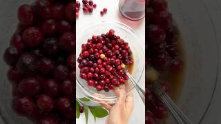 Homemade cranberry sauce is so much better! Cranberry sauce recipe in description