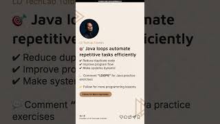 Lesson 13: Java Loops Explained | for, while & do-while Loops Tutorial #coding #techeducation