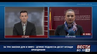 За три закони ДУИ и ВМРО–ДПМНЕ поднесоа десет илјади амандмани