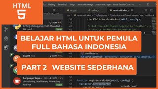 HTML Dasar Untuk Pemula : Website Sederhana (2/14)