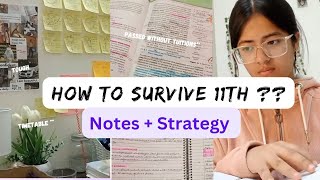 How to survive class 11th🤧☠️?!|notes+strategy|ISC