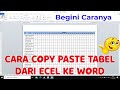 Cara Copy Paste Tabel Excel ke Word Supaya Tidak Berantakan