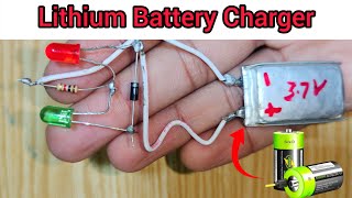 How To Make Lithium Battery Charger | 3.7v , 4.2v Lithium Battery Charger