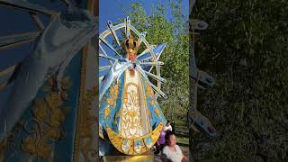 🔴 Peregrinación a pie a Luján: una inmensa imagen de la Virgen es trasladada por fieles