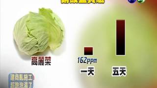 蔬菜沒冷藏5天 致癌硝酸鹽飆7倍