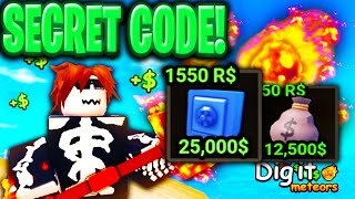 *NEW* ALL SECRET CODES FOR DIG IT IN JANUARY 2025! ROBLOX DIG IT CODES