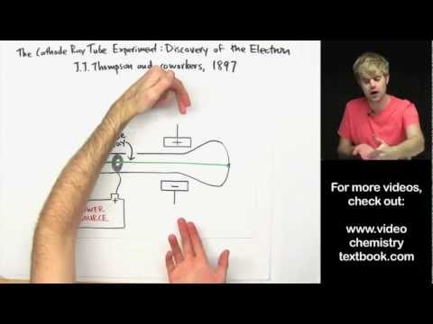 Why did JJ Thomson experiment with cathode ray tubes?