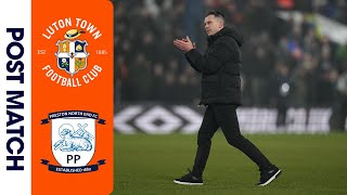 Matt Bloomfield on Preston (H) | Post-Match