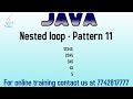Pattern program in java | Pattern with spaces