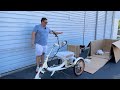 how to assemble the simple glide recumbent e trike this electric tricycle comes 95% assembled