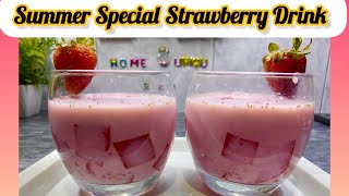 Stay Hydrated with These Irresistible Strawberry Summer Drinks| Irresistible Strawberry Shake Recipe