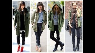 Different ways to style the military/army green jacket | Pink Street | Military
