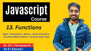Functions In Javascript | Javascript Tutorial In Hindi #13