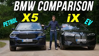 BMW iX vs BMW X5 M50i car comparison REVIEW - EV or petrol, what’s better?