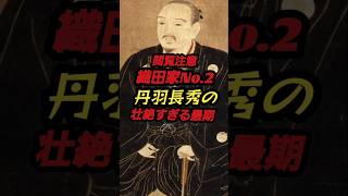 閲覧注意　織田家No.2　丹羽長秀の壮絶すぎる最期　#歴史　#戦国武将　#戦国時代 #shorts