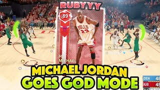NEW RUBY MICHAEL JORDAN GOES GOD MODE!!!! RUBY JORDAN GAMEPLAY!!! NBA 2K18