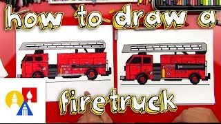 How To Draw A Fire Truck