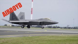 F-22 Raptors Arriving At RAF Lakenheath