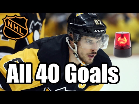 Sidney Crosby 2016-2017 All 40 Goals - YouTube