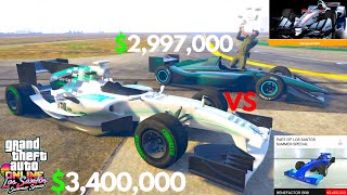 BR8 Benefactor VS DR1 Declasse Best F1 Car Top Speed Run GTA Online