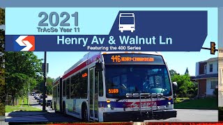 School Bus Rush: Henry Av \u0026 Walnut Lane - SEPTA TrAcSe 2021