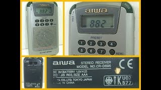 Rare Aiwa CR-DS95 Mini Radio AM/FM Portable Stereo Super Bass Fully Working