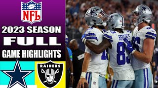 Dallas Cowboys vs Las Vegas Raiders [FULL GAME] PREVIEW | NFL Highlights TODAY 2023