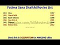 Fatima Sana Shaikh Movies List