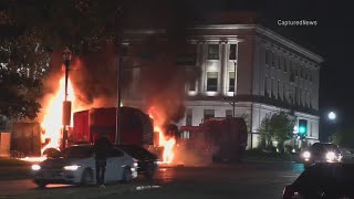 Cleanup underway after second night of civil unrest in Kenosha