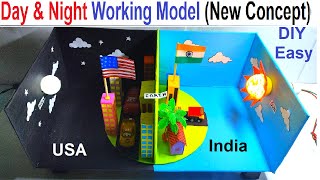 day and night working model 3D for science exhibition - simple and easy - innovative | howtofunda