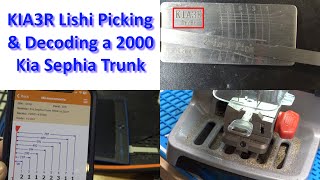 (568) KIA3R Lishi Picking a Decoding a Kia Sephia Lock Key Cut on Xhorse Dolphin