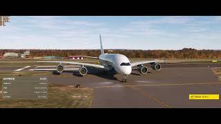 MSFS2020 FlyByWire Airbus A380X with LossLess Scaling Frame Generation