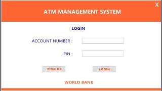 ATM Management System || Java Project || Using JFrames, NetBeans IDE, and SQL Database