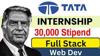 Tata Just Launched Full Stack Internship 2025 | Student Freshers Hiring Internship