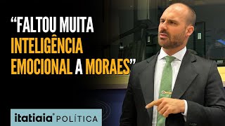 EDUARDO VOLTA A CRITICAR MORAES POR IMPEDIR JAIR BOLSONARO DE IR NA POSSE DE TRUMP