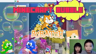 Secrets of Coding in SCRATCH: Create *MINECRAFT BUBBLE* GAME Tutorial