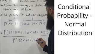 Edexcel A Level Maths: Conditional Probability - Normal Distribution