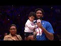 Joel Embiid Gets Emotional After Receiving MVP Trophy In Philly