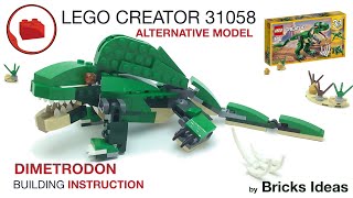 Lego Dinosaurs - Dimetrodon MOC - Lego Creator 31058 alternative build instruction.