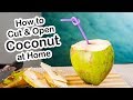 How to Cut Open a Coconut | Green Coconut opening Technique